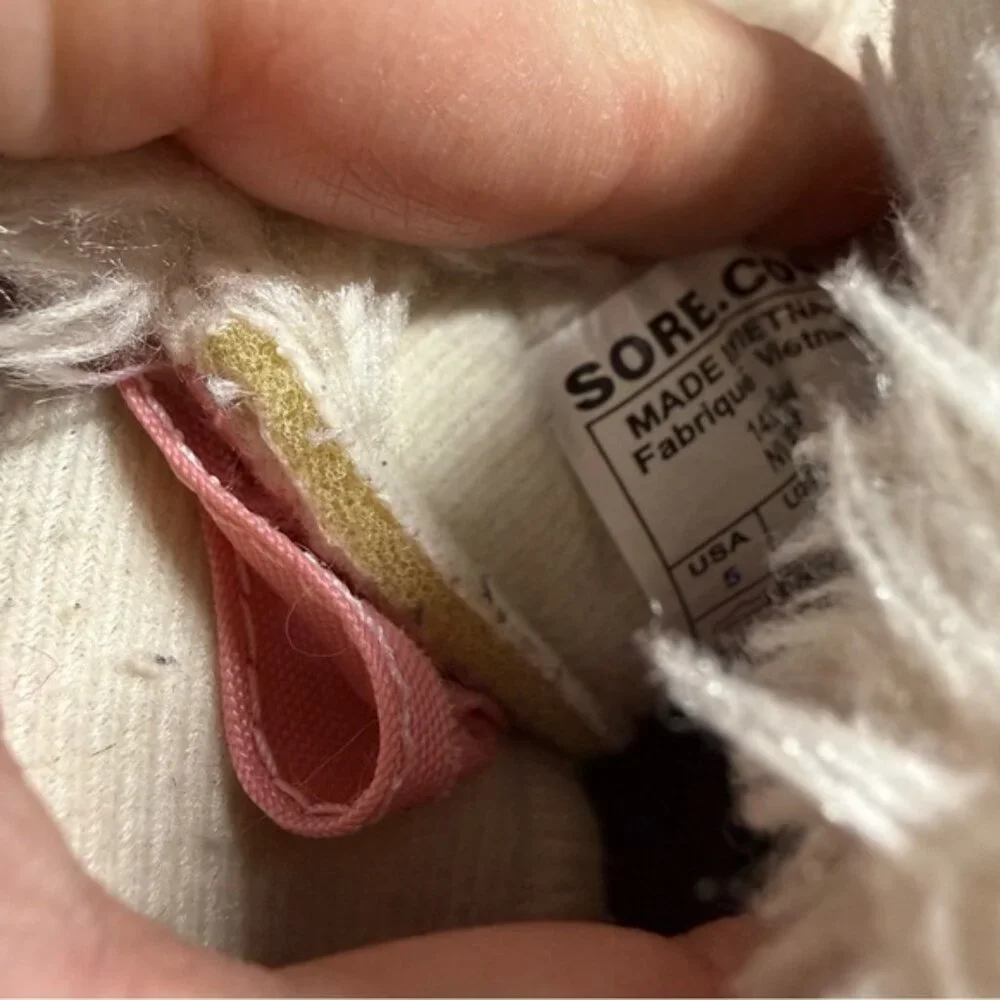 Sorel Kids Snow Commander Snow Boot Pink‎ Fur Trim Winter T5